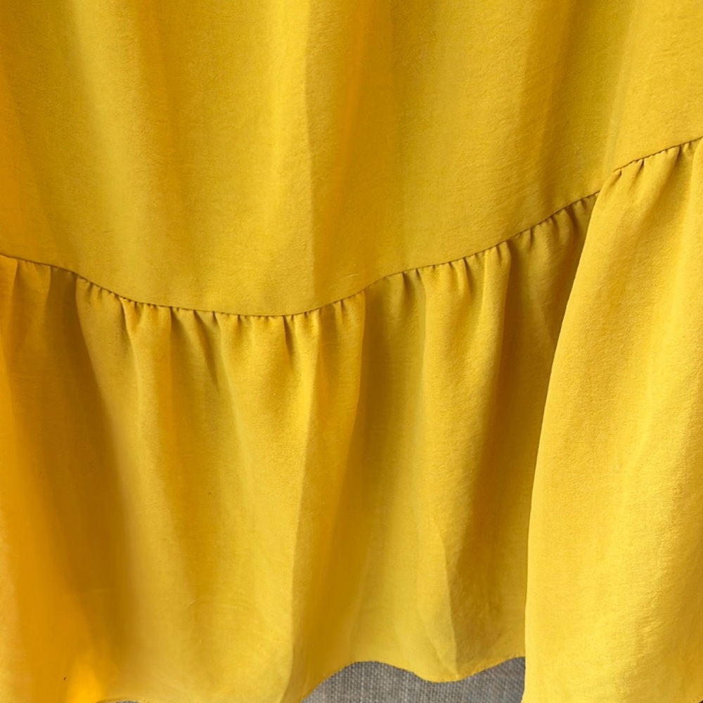 Symphony-Yellow Ruffle Off-Shoulder Dress - Picture 5 of 5